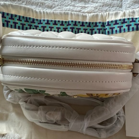 NWT Tory Burch Kira Chevron Floral Camera Bag *Brand New* - Picture 4 of 7